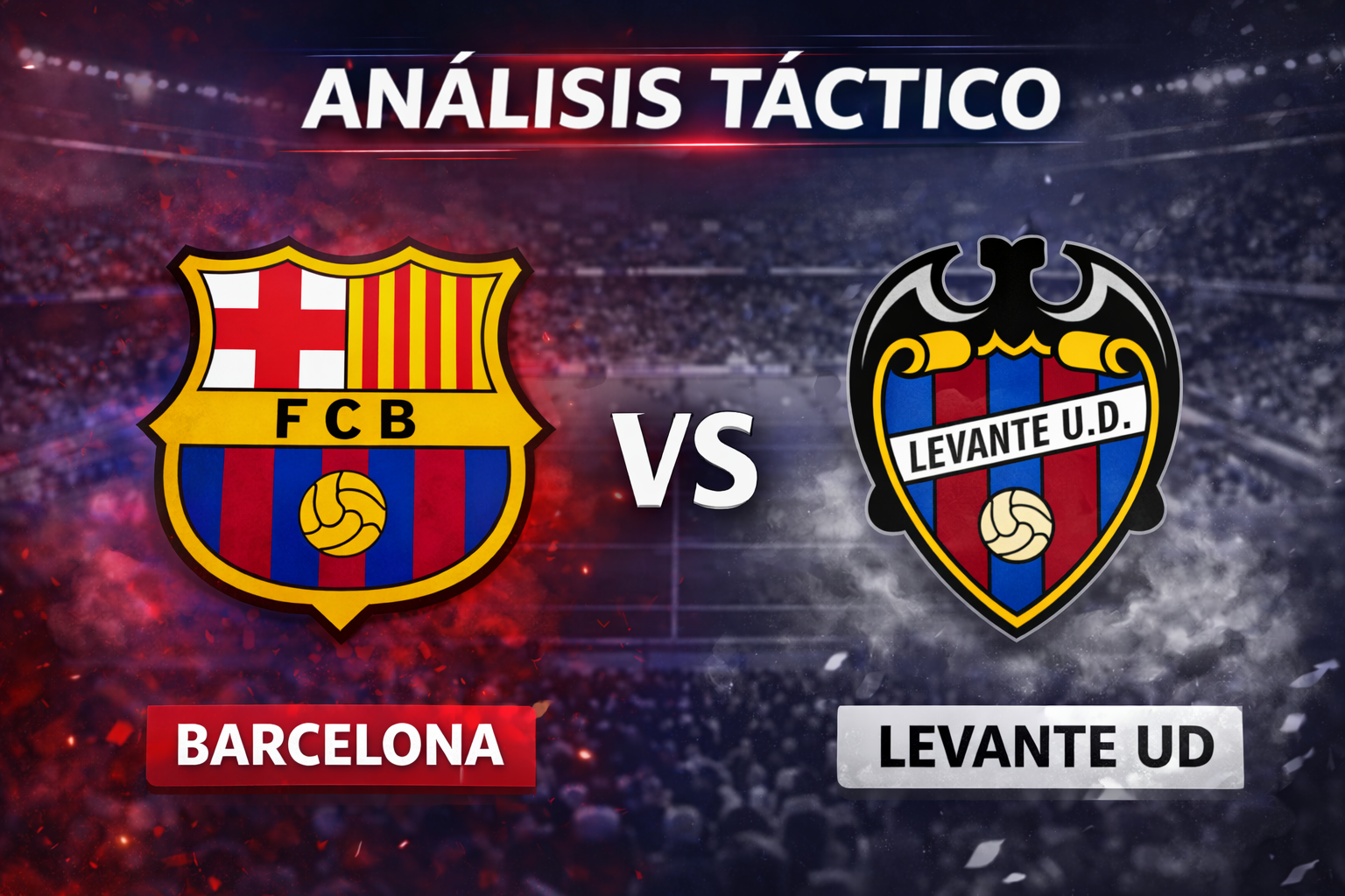 Barça 3-0 Levante: amplitud, presión y control del espacio en un partido dominado